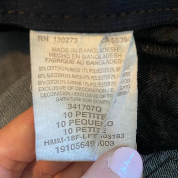 Lee Flex Motion Mid Rise Straight Leg Regular Fit Sz 10 Petite - Picture 9 of 12